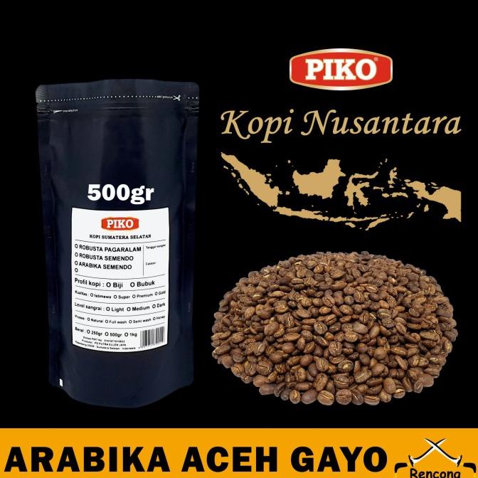 

[ COD ] KOPI ARABIKA ACEH GAYO PREMIUM 0,5 KG BIJI KOPI / BUBUK MURAH Kode 211