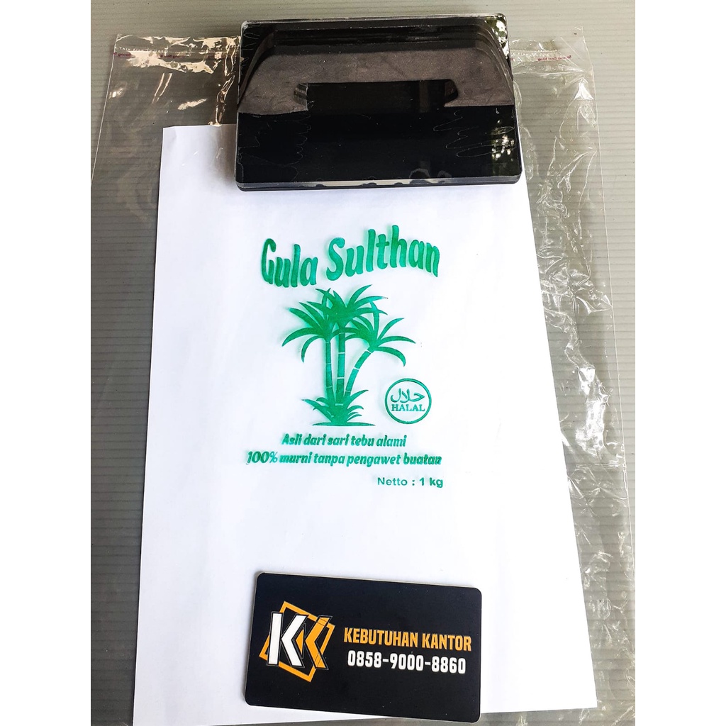 

Jual Stempel Sablon Media Kemasan Plastik Gula 1KG Plastik Plong OPP