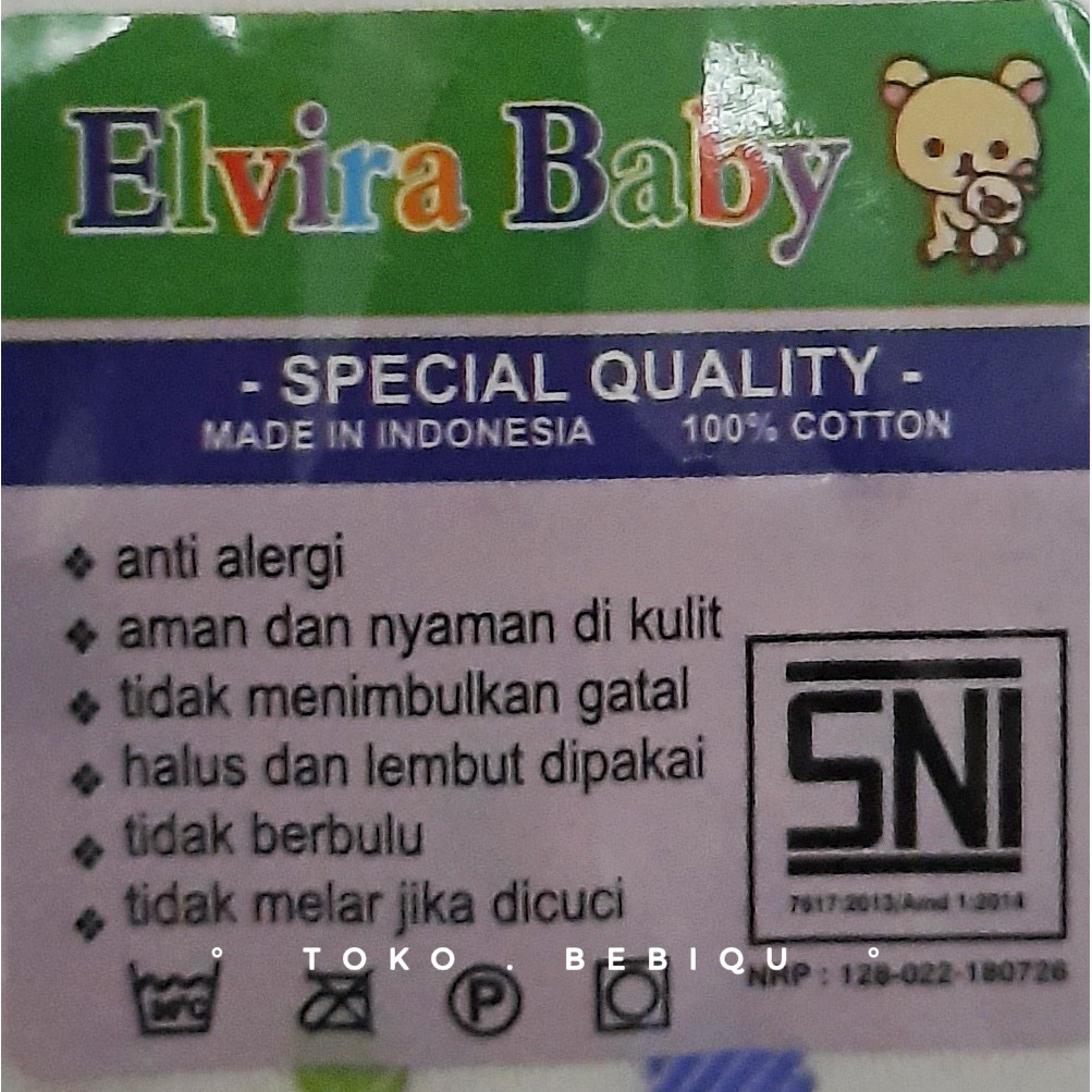 SNI ELVIRA Baju Panjang Bayi Baru Lahir Full Katun