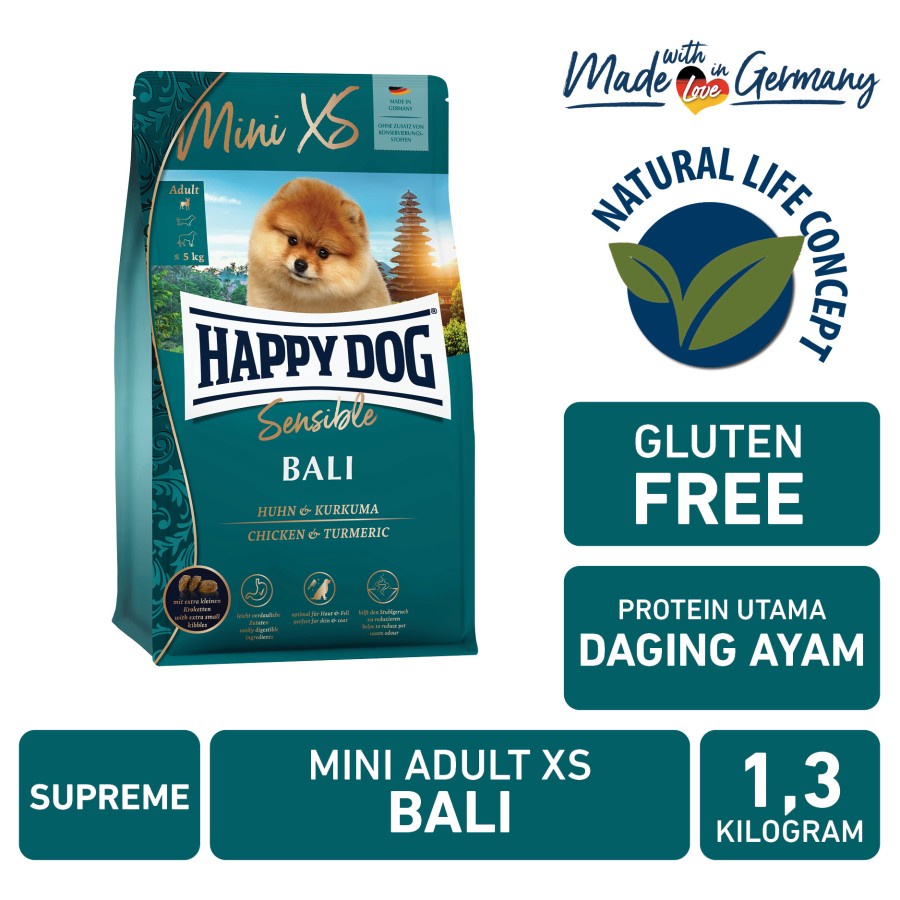 Happy Dog Mini XS Bali 1.3Kg - Makanan Anjing - Dog Food