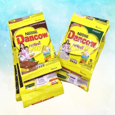 

DANCOW Fortigro Susu Bubuk 1 Renceng Isi 10 Sachet 27gr gram Rasa Cokelat / Putih Instant Original Kemasan Besar Coklat Plain Milk Segar Susu Murni Asli Minuman Bernutrisi Bergizi Sehat Healthy Ready Drink Full Cream Sweet Shoppa Corner Malang Jawa Timur