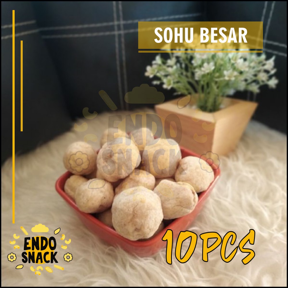 

10 Pcs Sohu Besar Baso Tahu Untuk Pelengkap Baso Aci, Seblak dan Cuanki