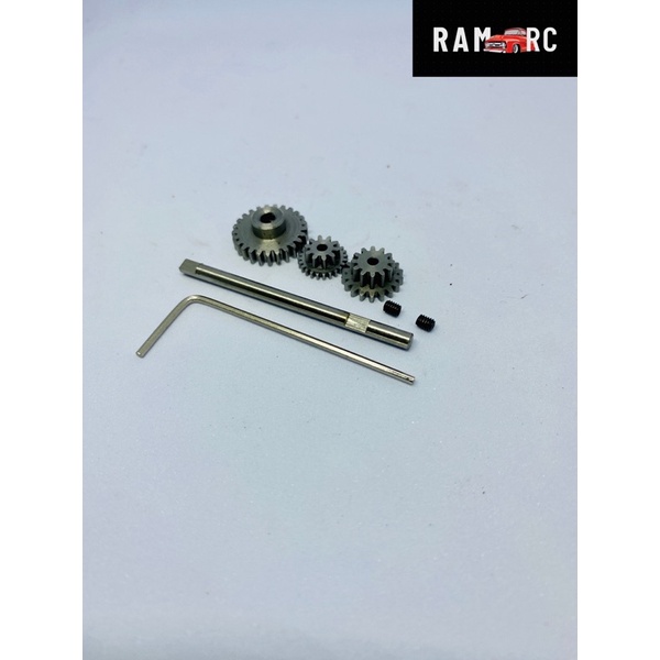 set Gear Gir metal untuk gearbox RC WPL D12 WPL D42