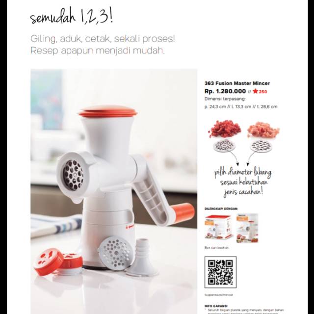 Fusion Master Mincer Tupperware