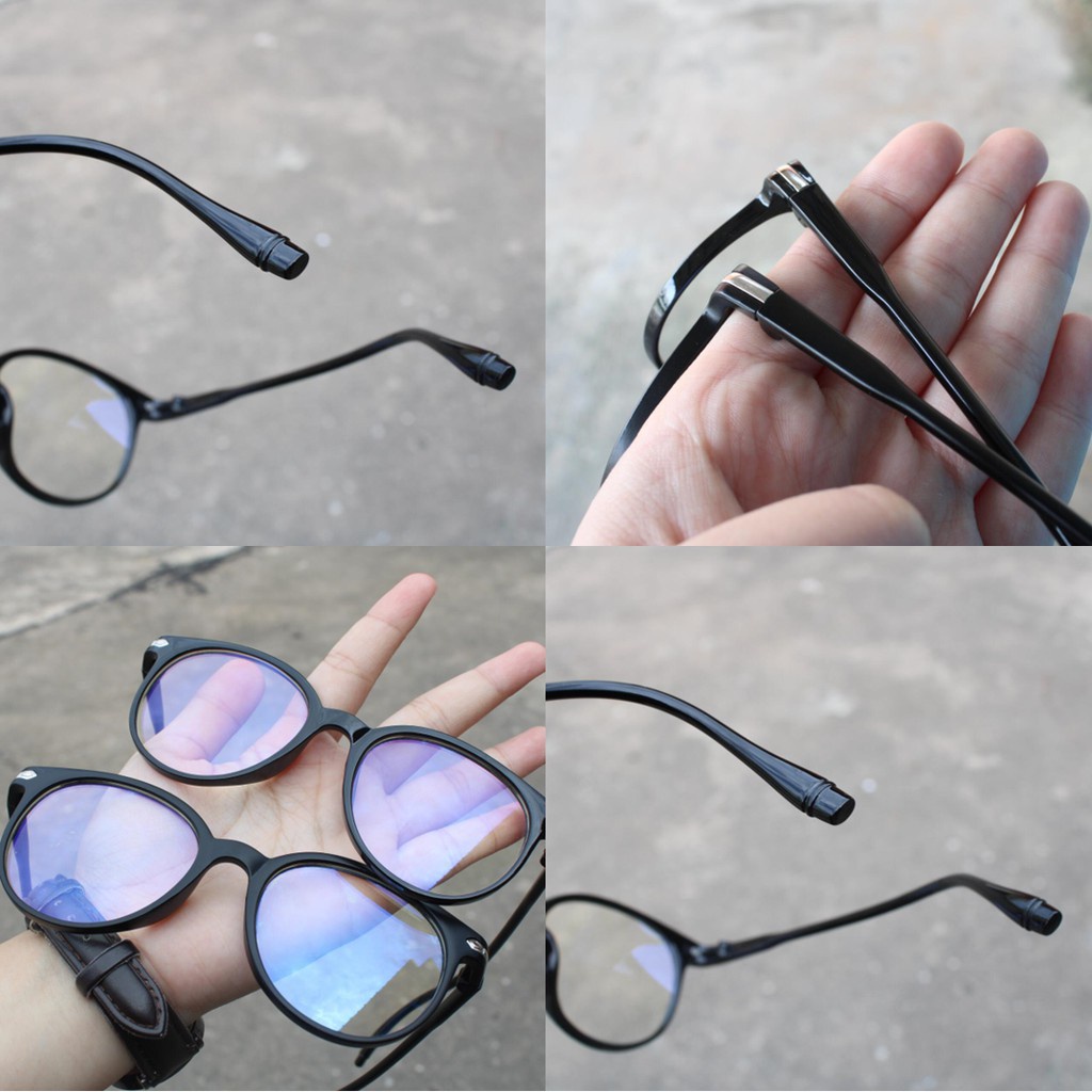 BV.ID KC099 Kacamata Fashion Anti Radiasi Kaca Mata Bening Unisex Frame Transparan Sunglasses