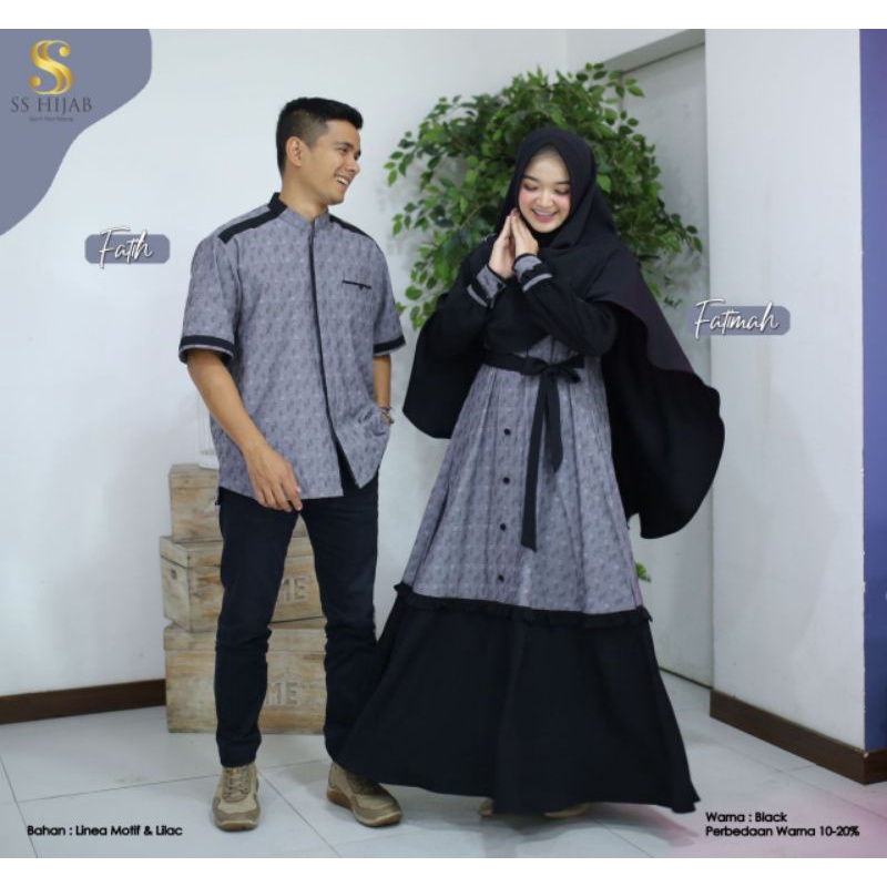 GAMIS COUPLE FATIH FATIMAH ORIGINAL BRAND SS HIJAB