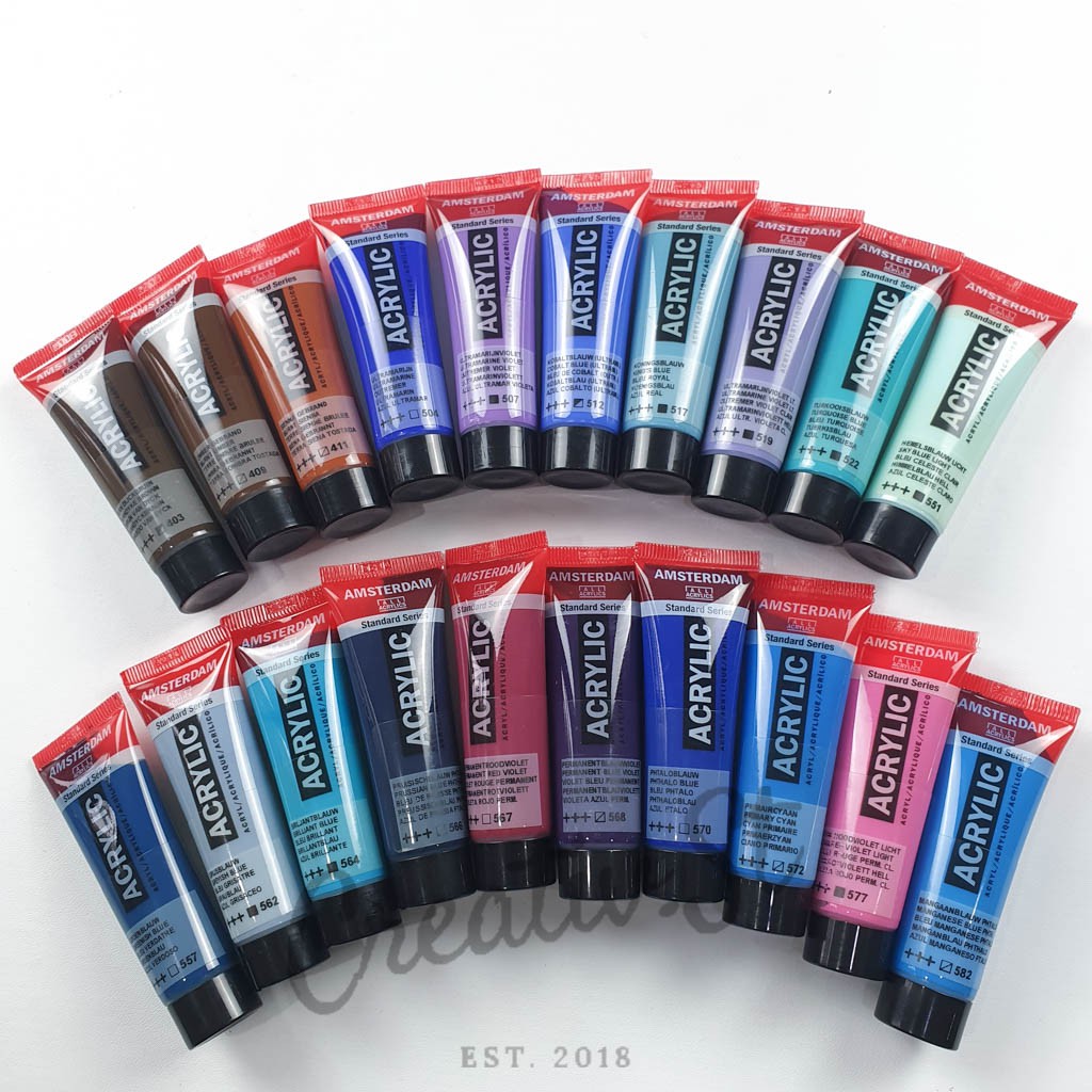 

Amsterdam Cat Acrylic Paint 20 Ml Cat Akrilik Lukis 20 Ml Part 3 Satuan