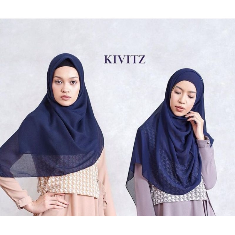 [NEW] Cala scarf Navy by Kivitz pashmina