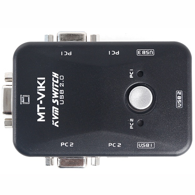 Manual KVM Switch VGA 2 port / 4 port USB 2.0 + Kabel