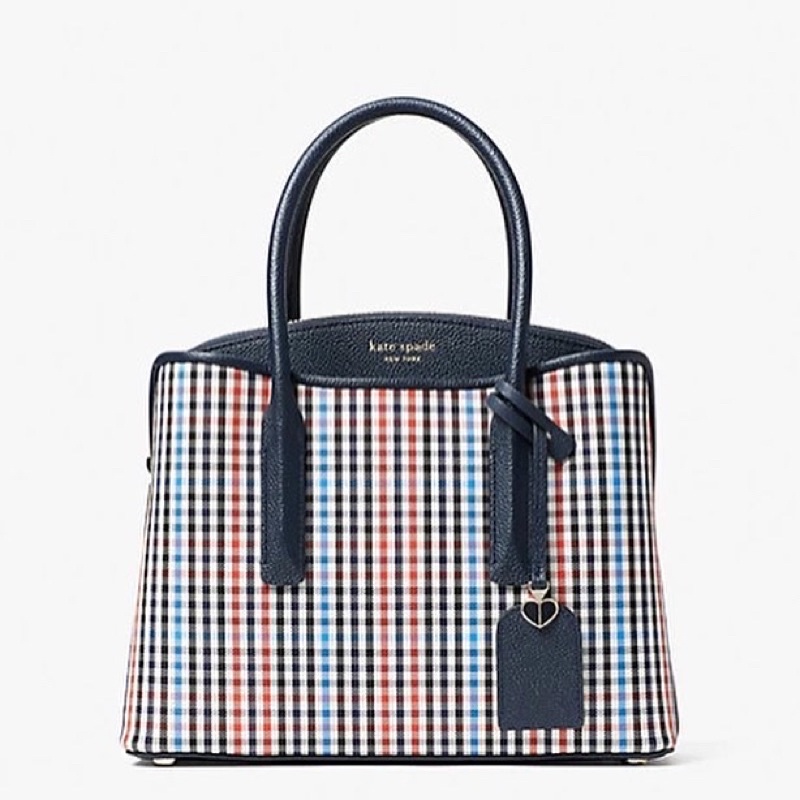 Kate Spade KS margaux plaid medium satchel