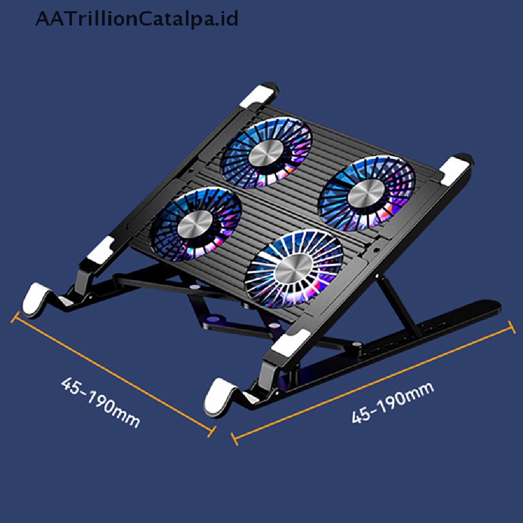 Aatrillioncatalpa Stand Laptop Portable Dengan Kipas Pendingin Bisa Dilepas