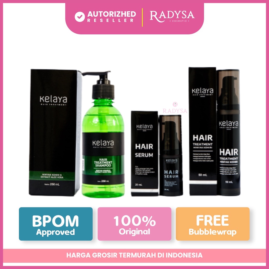 𝐑𝐀𝐃𝐘𝐒𝐀 - Hair Treatment Kelaya Bundling / Shampo Hair Serum Minyak Kemiri