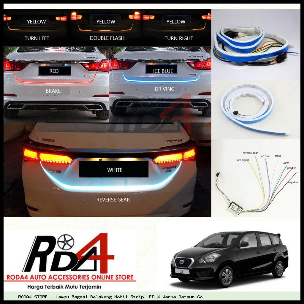 Lampu Bagasi Belakang Mobil Strip LED 4 Warna Datsun GoPLUS