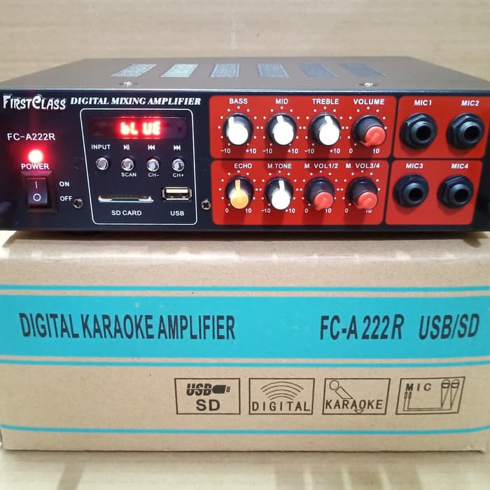 ampli bluetooth firstclass fc a222r remote radio fmamplifier mixer first clas fca222 r remot fc a222