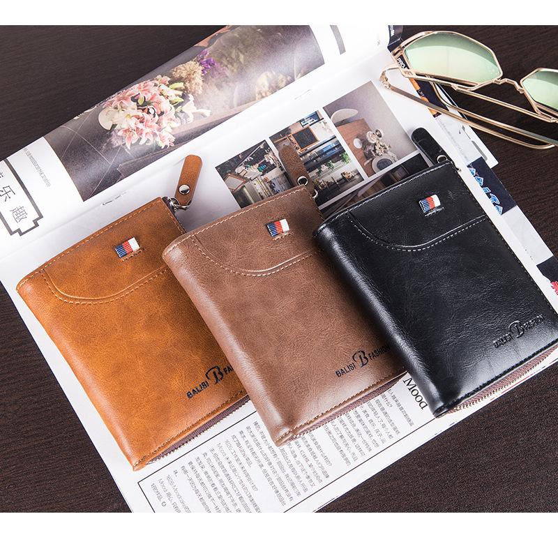 ORIGINAL BALISI 1735-2 DOMPET UANG LIPAT DENGAN ZIPPER BAHAN KULIT LEMBUT