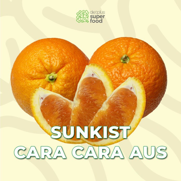 

Sunkist Cara Cara Australia Manis Segar 900-1000 gr / 0.9-1 kg Dietplus Superfood