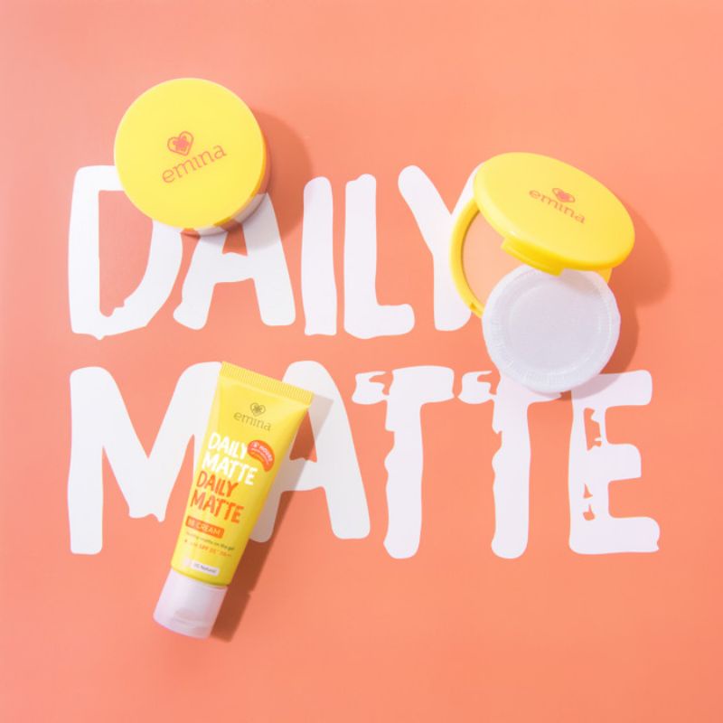 EMINA Daily Matte Loose Powder 20g | BB Cream | Compact Powder - Bedak Tabur | Padat