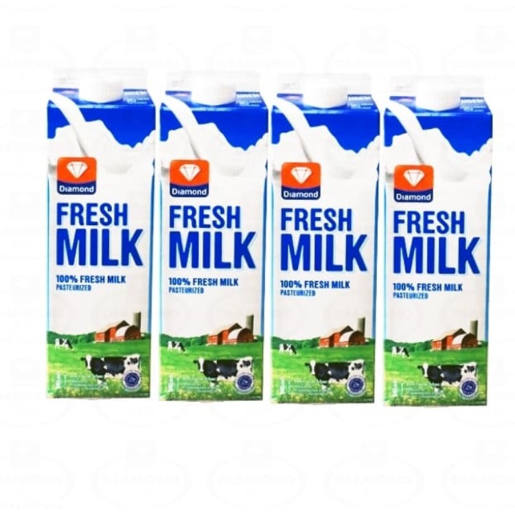 

Susu Diamond Fresh Milk Plain 946ml - Susu Diamond Freshmilk Plain 4 Pcs