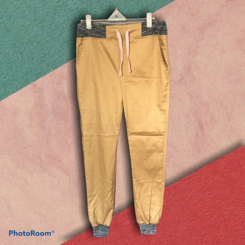 Celana Jogger Pria Bahan Twill Katun size M dan L Dewasa Celana Jogger Pria Bahan Twill Katun size M dan L Dewasa