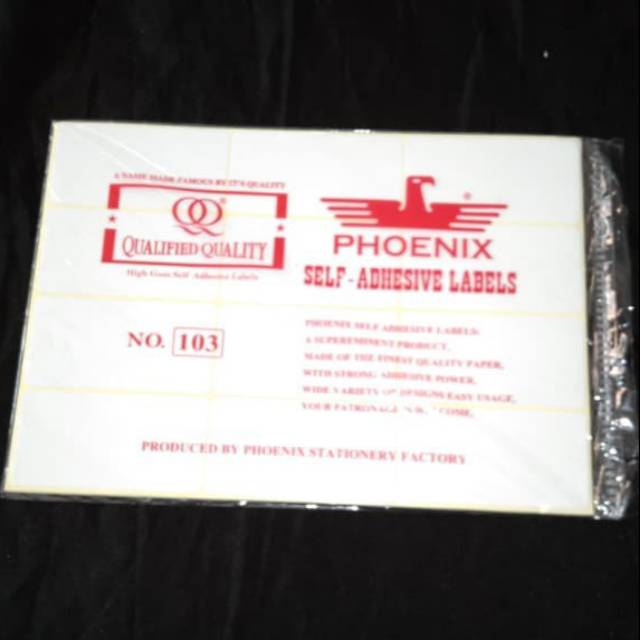 Grosir 25 Pack Label Phoenix 103