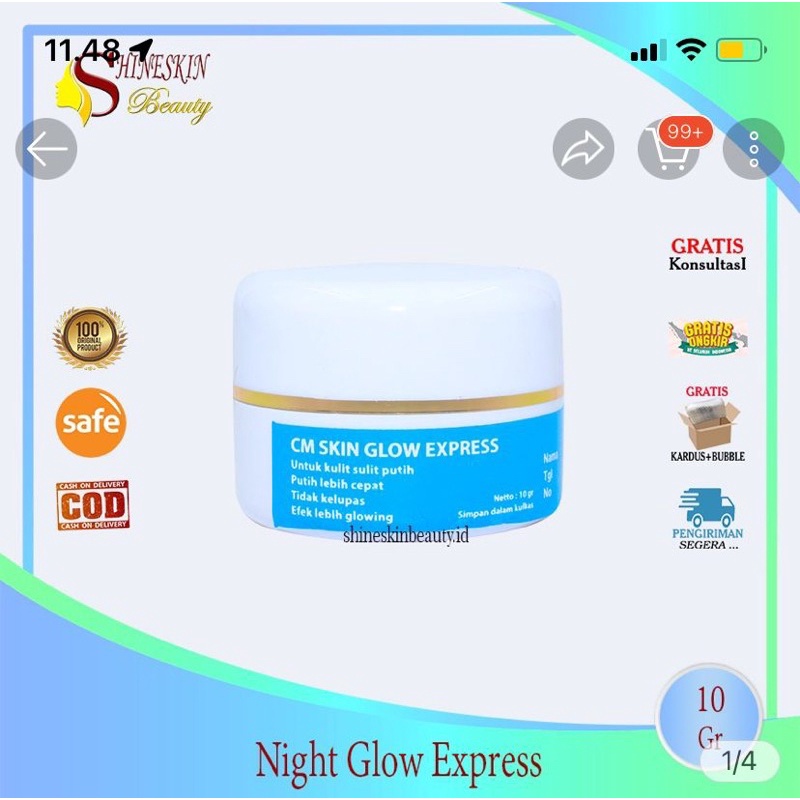 Cream Malam Glow Express