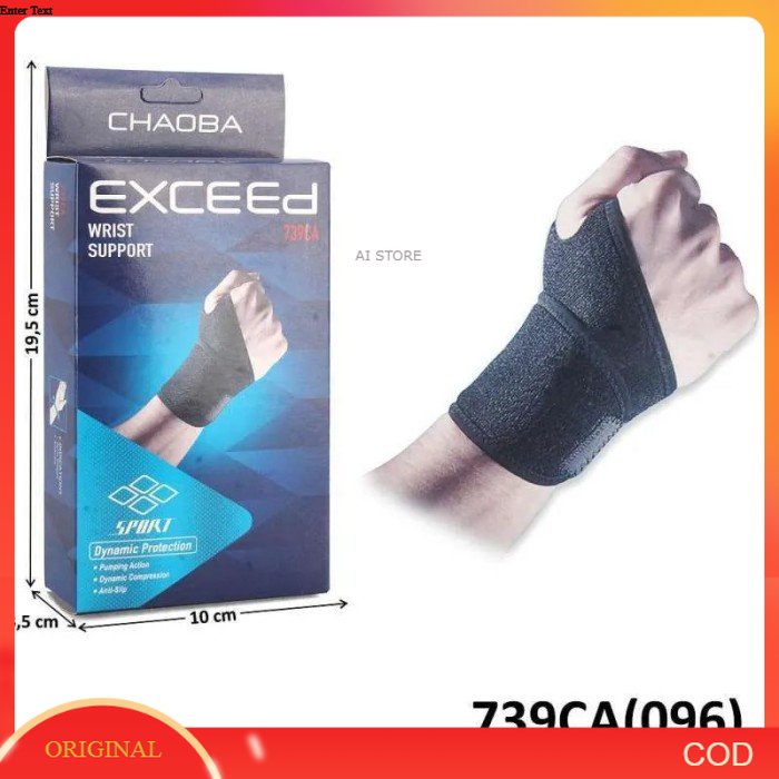 Deker Pelindung Pergelangan Tangan Exceed 739CA Wrist Support Aman Bahan Lembut Dan Nyaman Dipakai