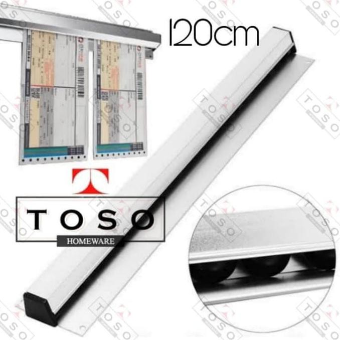 

Bill Holder 120cm Tab Grabber Rack Penjepit Kertas Menu Order Bon Cafe