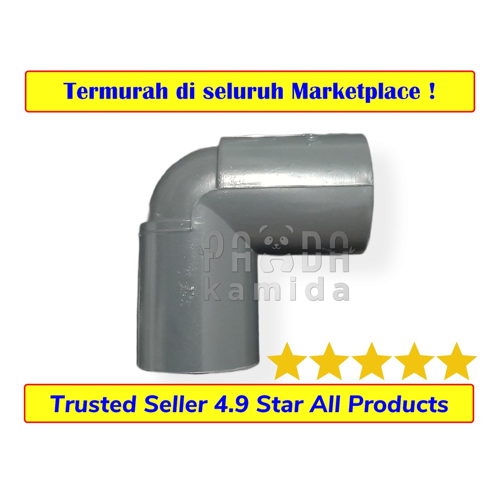 (10 ++) Elbow 1 2 inch VOSCAR GREST / Knee 1/2 inch / Keni L 1/2"/ Knie 1 2 / L pipa paralon 1/2 in 