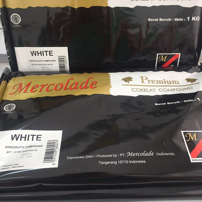 Mercolade Premium Dark Coklat Compound / dcc cooking chocolate 1 KG