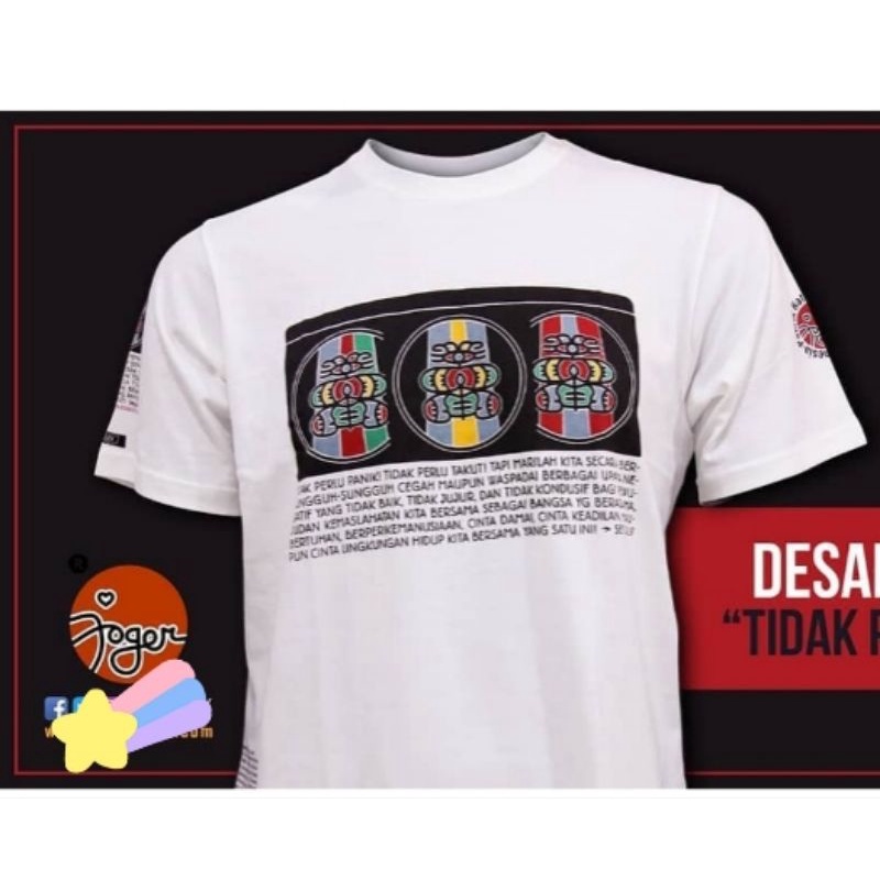 KAOS JOGER BALI ORIGINAL PUTIH