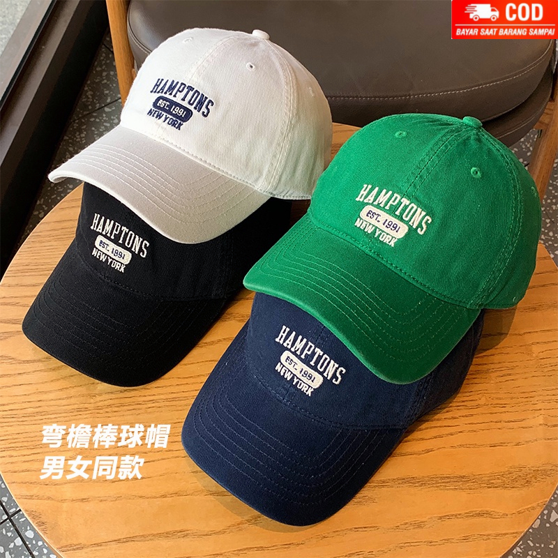 NEXTSTOP-246 Unisex Topi Baseball Pria Wanita Bordir Hmaptnos Bahan Katun Lembut Musim Panas