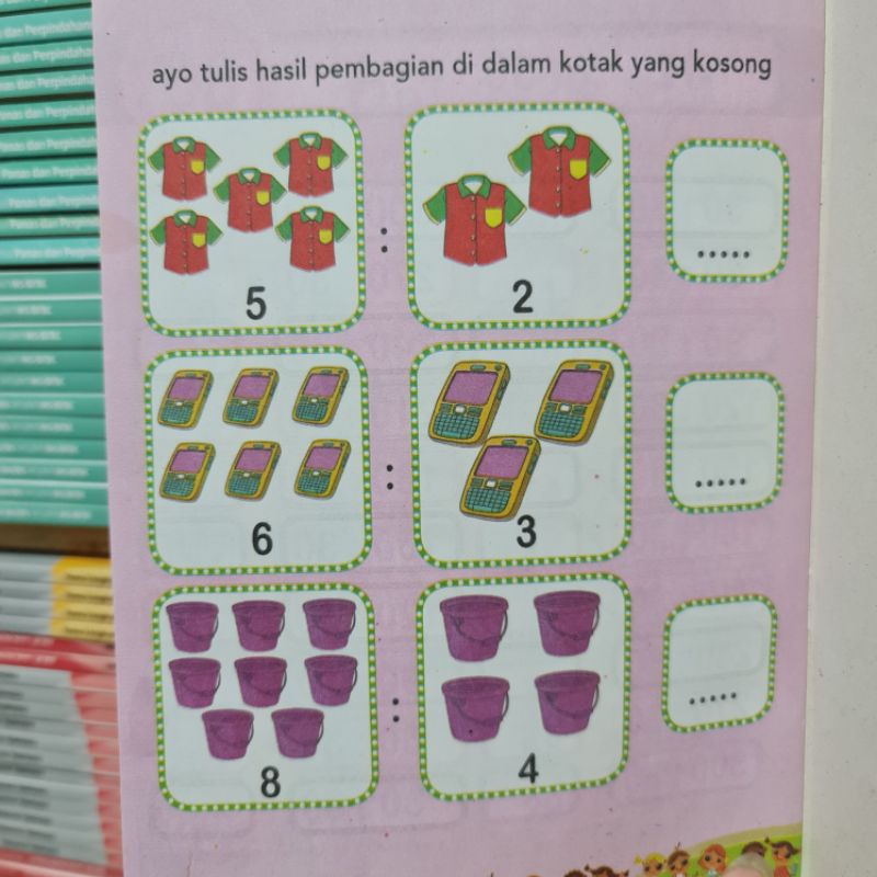 Buku Anak  Aku Pandai Berhitung PEMBAGIAN (TK)