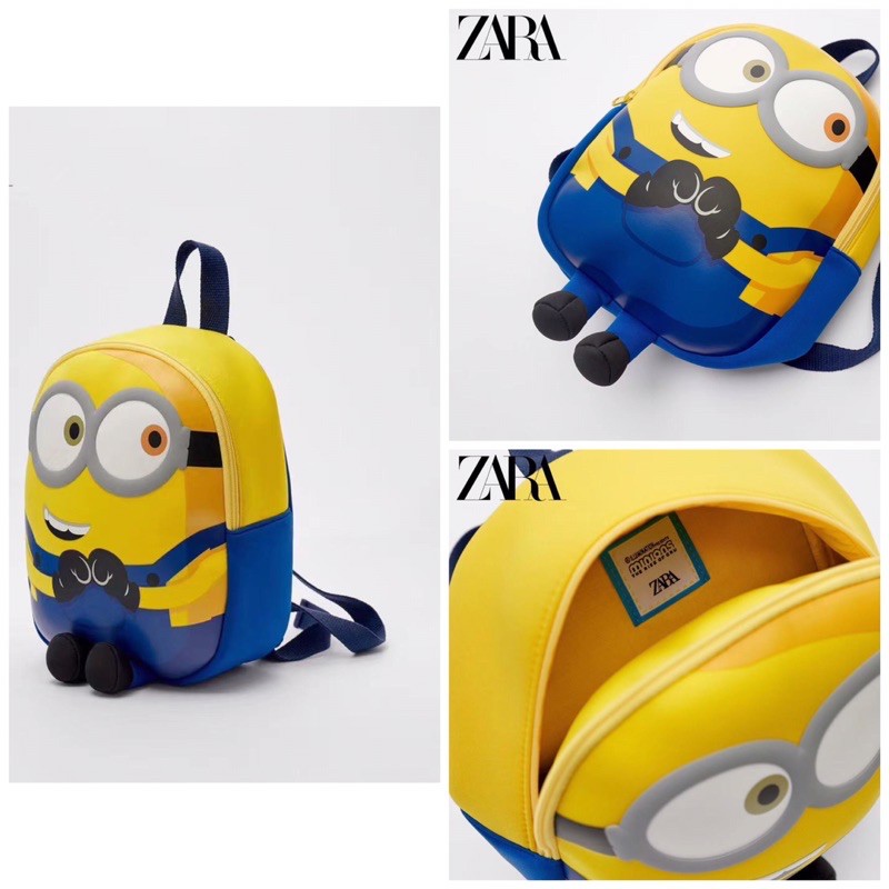 ORIGINAL  Zara kids bag - backpack minion / papoy / tas ransel anak
