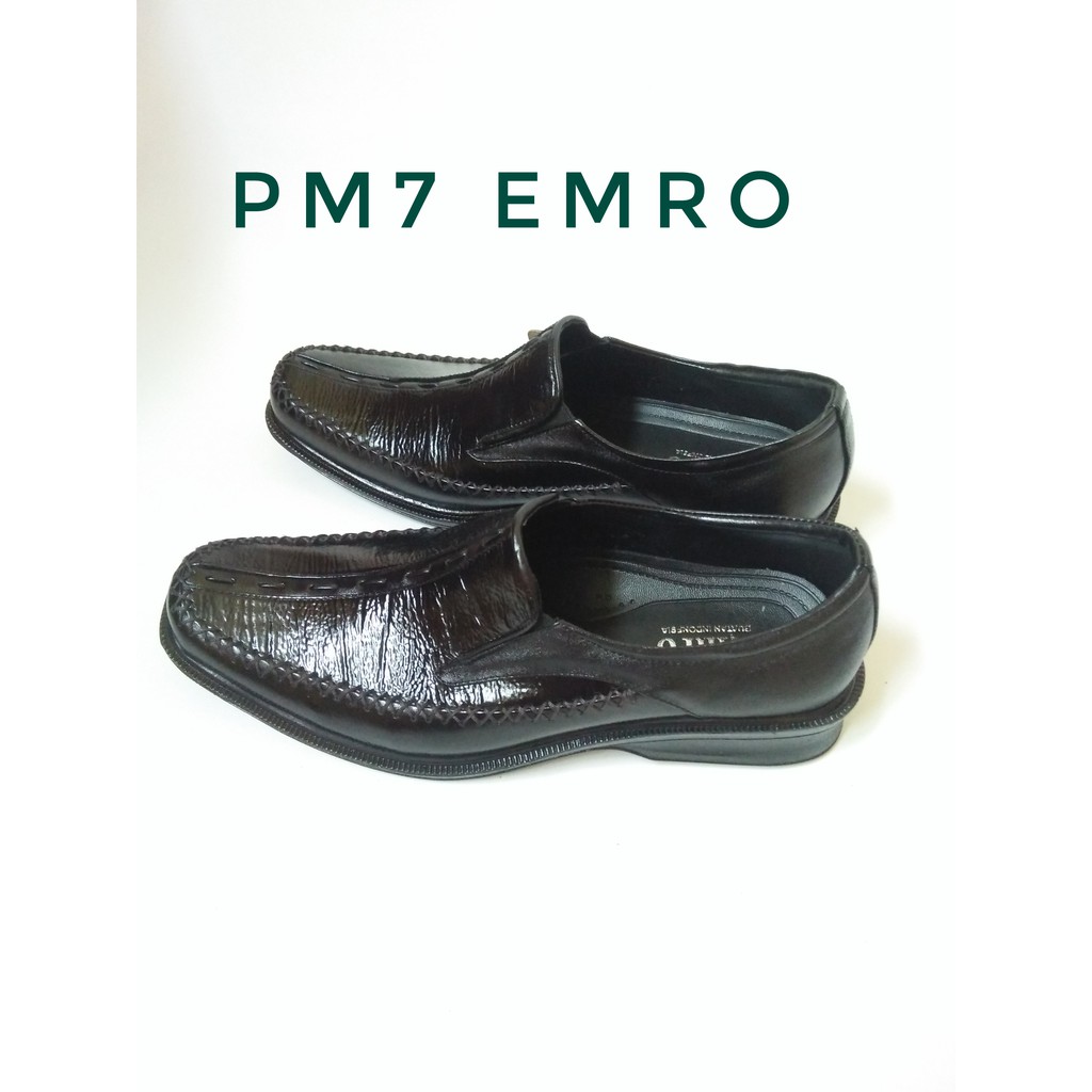 Sepatu Kerja Pria Kulit Asli Emro PM7