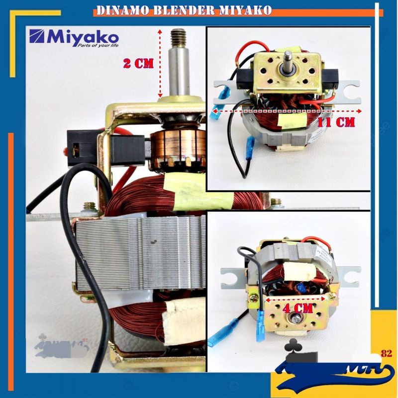 Dinamo , Miyako , + CONEXTOR , Mesin , Motor Blender type BARU