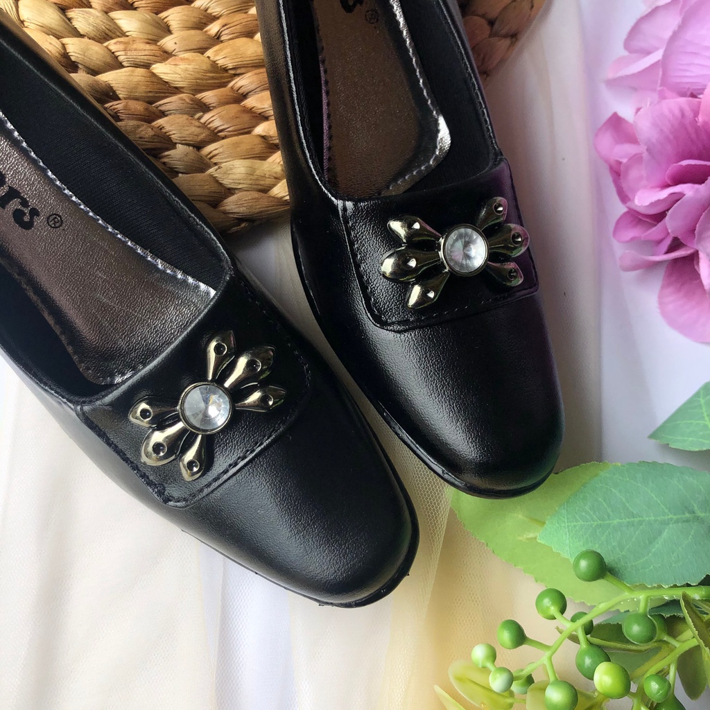 sepatu formal cewek PANTOFEL D21 1 sepatu kerja wanita sepatu formal terlaris TERMURAH Sepatu Kerja Wanita Sepatu Formal Wanita Sepatu Kantor Wanita Sepatu Wedges Wanita Hitam Untuk Kerja Enak &amp; Nyaman