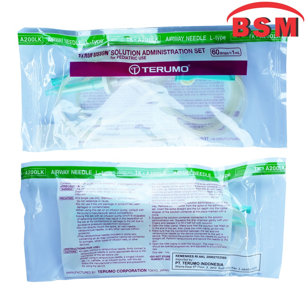 Infus Set Anak Terumo Infuset Infusion Child
