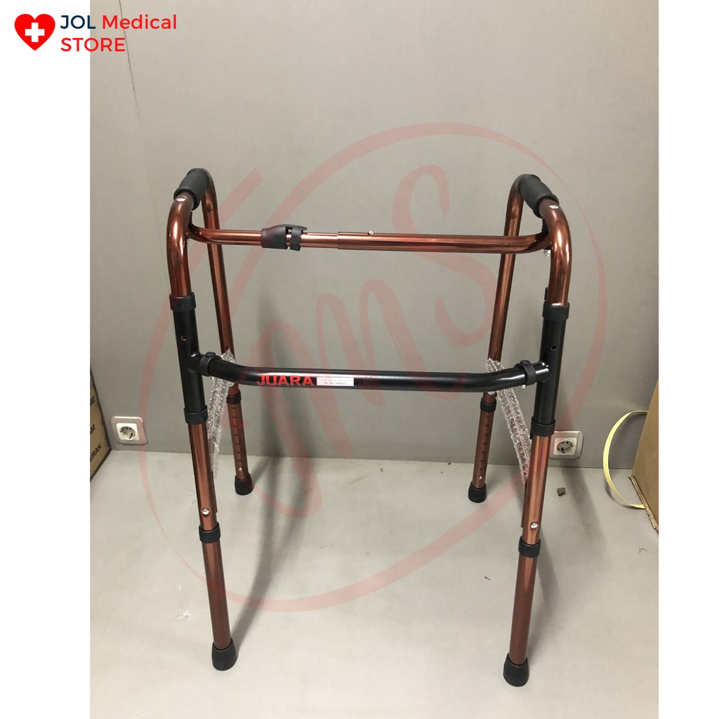 Walker Standard ( Tanpa Roda) / Alat Bantu jalan Fisioterapi Tongkat BAHAN BAGUS TERBARU