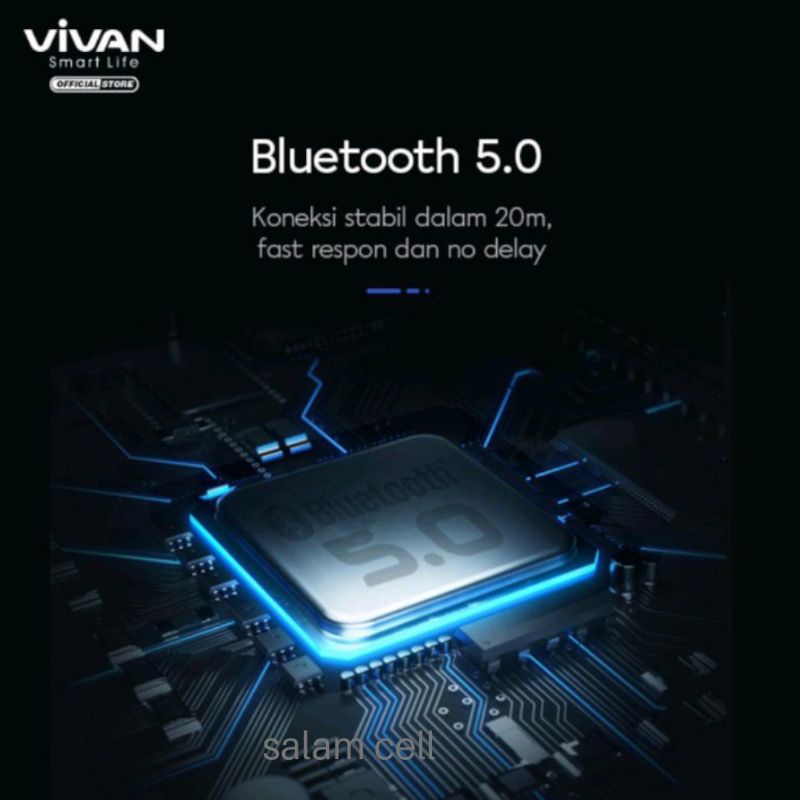 Speaker Bluetooth VIVAN VS12 Music Box Portable Anti Air Original Garansi Resmi