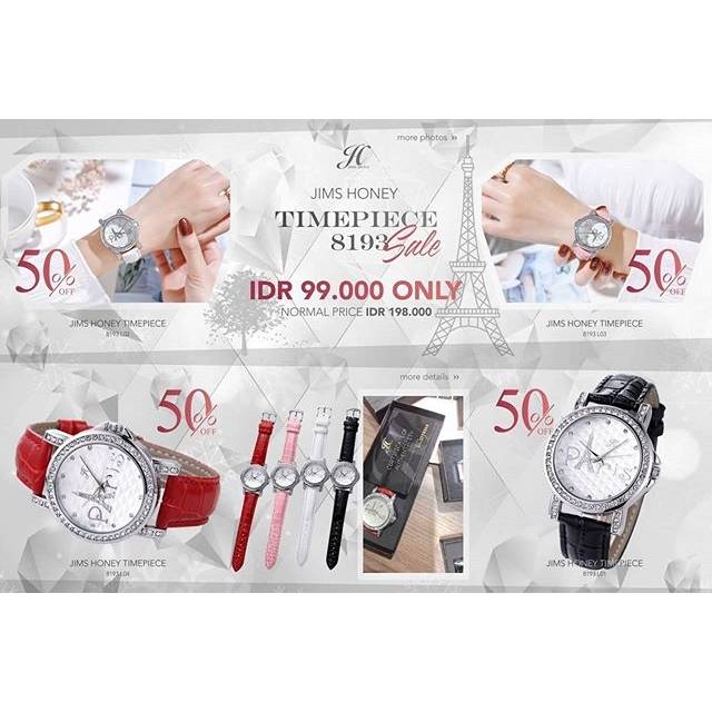 Jam tangan promo JIMS HONEY 8193