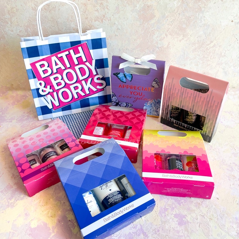 BBW Bath & Body Works Plastic Set / Box Set (3 Items travel size) // GIFTSET /HAMPERS  & BIRTHDAY GI