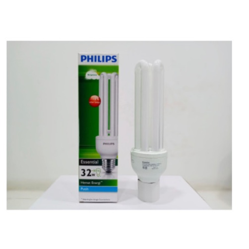 Lampu Philips Essential 32W 32 W 32 Watt 32Watt Putih Lampu Jari