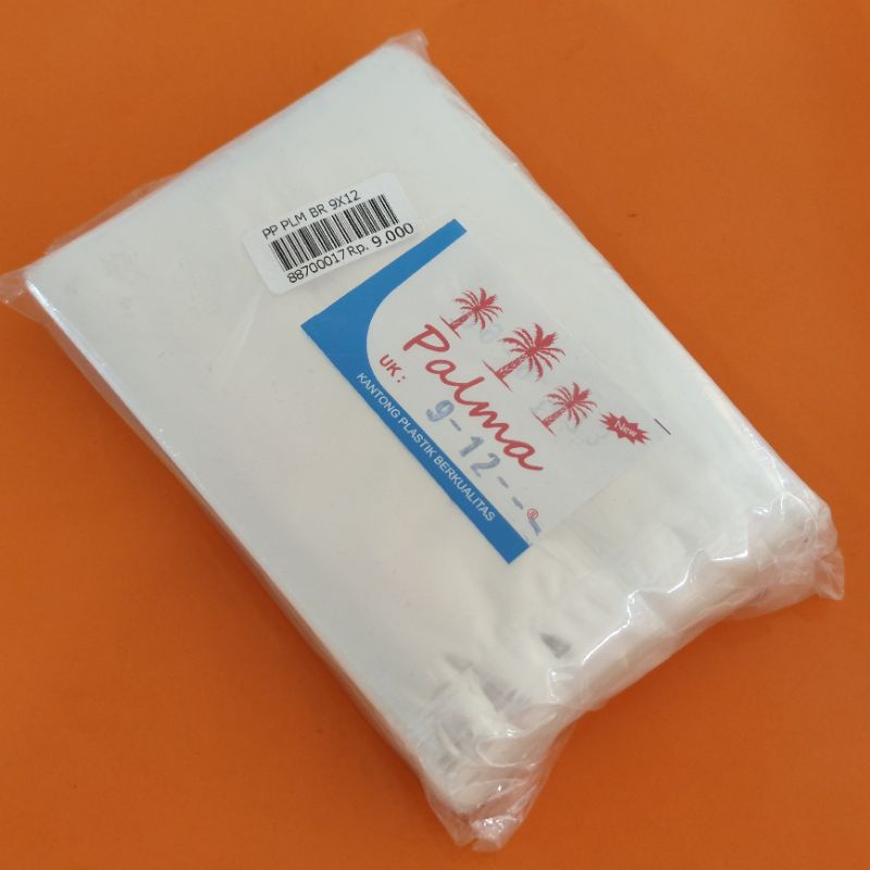 PLASTIK PP BENING PALMA UKURAN 9X12 CM TRANSPARAN KILAP 9 X 12 CM