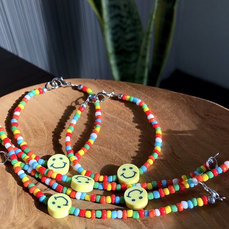 GELANG MANIK SMILEY CANDY/SMILEY BEADS CANDY BRACELET