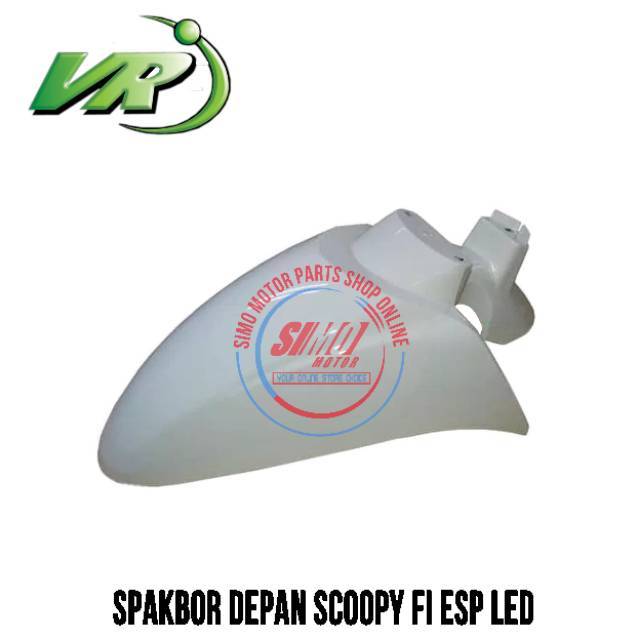 SD87 Spakbor Slebor Dek Depan Scoopy FI LED 2017 2018 2019 PUTIH