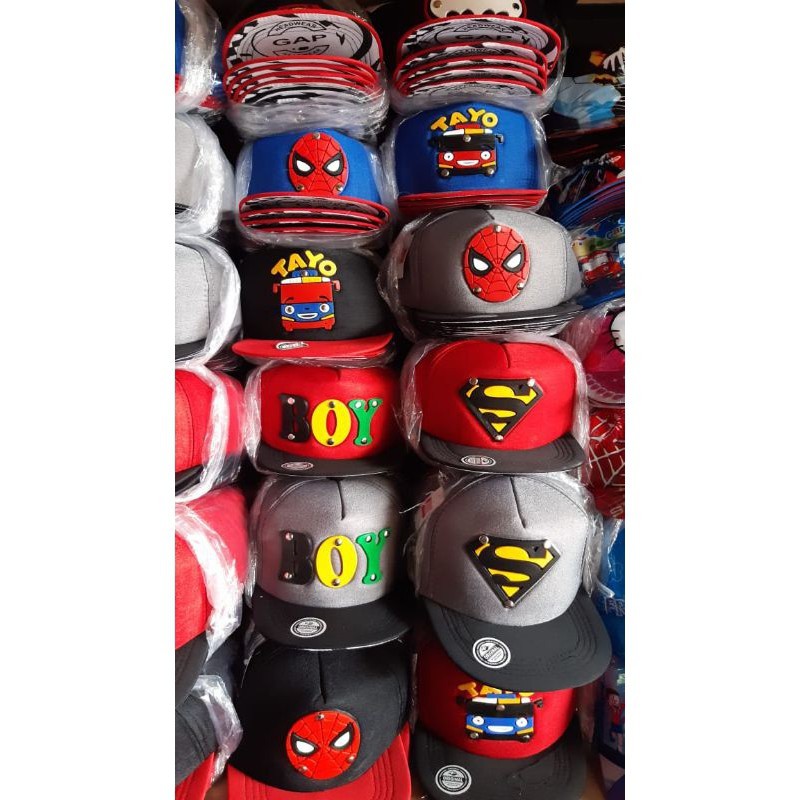 Topi Anak Snapback anak/Topi ploking anak/topi anak karakter-2