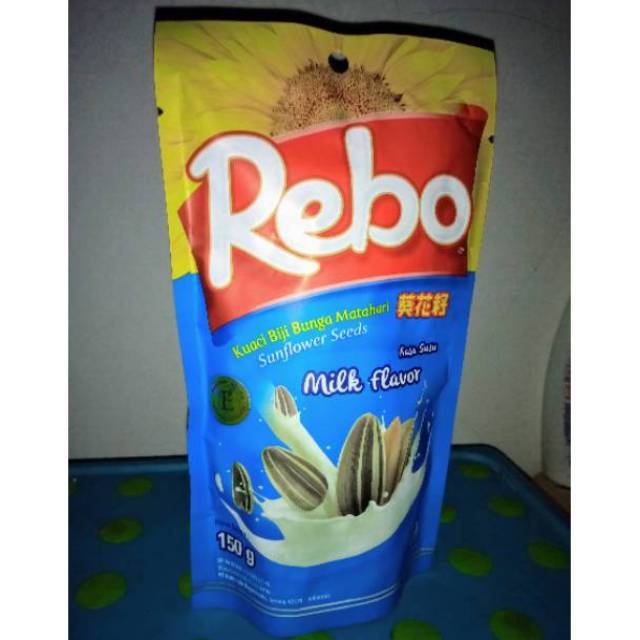 

Rebo Kuaci Biji Bunga Matahari Rasa Susu 150 gram