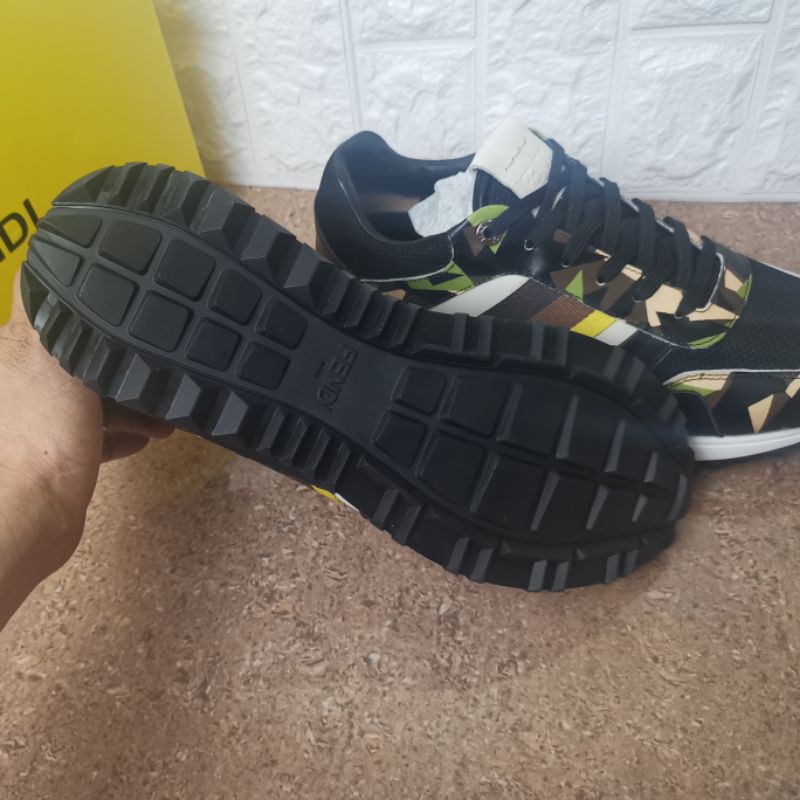 ready sepatu cowok sneaker pria fend1 mirror quality