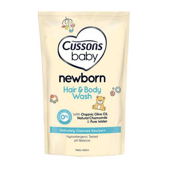 Cussons Baby Newborn Hair&amp;Body Wash Refil 400ml/popokcibarusah