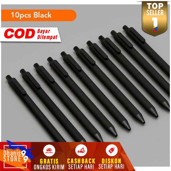 

Xiaomi Mijia Kaco Pulpen Hitam 10 PCS Kacogreen Signing Gel Ink Pen Pena